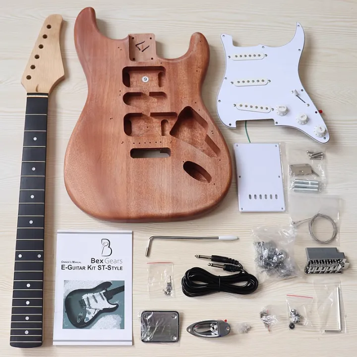 Strat Electric Guitar Kit Guitar Assembly DIY Stratocaster Electric ...