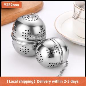 【Local shipping】 Lưới lọc trà hình cầu đựng gia vị dụng cụ pha trà dùng trong nhà hàng để nấu súp lẩu quả cầu đựng gia vị chống rò rỉ tại nhà