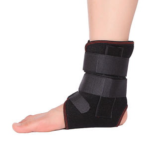 สายรัดอุปกรณ์พยุงข้อเท้าผ้ารัดข้อเท้าพร้อมแถบเหล็กอลูมิเนียมอัลลอยด้านข้างสำหรับข้อเท้าเคล็ด Relief ปวดเท้าแบบยืดหยุ่นได้สำหรับเล่นกีฬาที่ข้อเท้าเคล็ดปลอกรัดสวมแขนปลอกสวมป้องกันเท้า