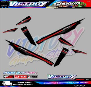 STRIPING VARIASI SUZUKI NEW SHOGUN 125 R / STIKER LIST MOTOR SUZUKI NEW SHOGUN 125 R