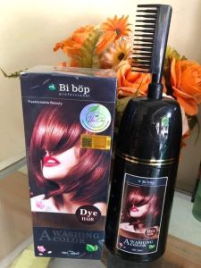 [ Chính hãng bibop ] Dầu gội nhuộm phủ tóc bạc BIBOP thảo dược màu nâu màu đen ăn bạc100% không dính da đầu không ngứa Hair forever love