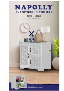 LEMARI PAKAIAN PLASTIK NAPOLLY SUSUN 4 FULL KUNCI MINI CAB MCAB 46 [NAPBOX]
