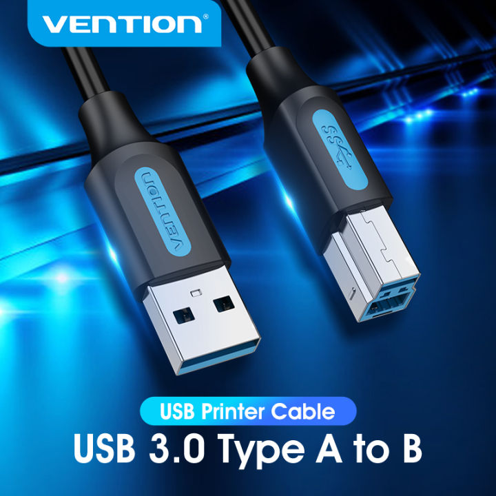 Vention USB 3.0 A Male to Type B Male Cord 5Gbps USB 3.0 Square ...