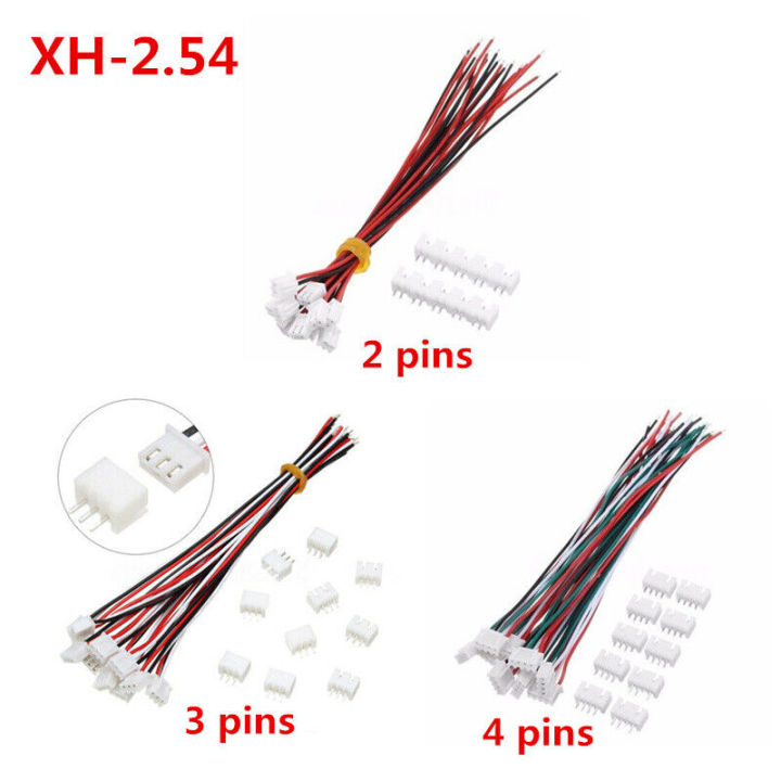 10 Sets Mini Micro Jst Xh254mm 24awg 234 Pin Connector Plug With Wires 15cm Lazada Ph 0000