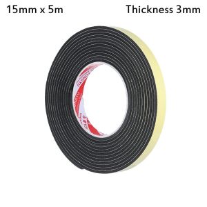 OUREAL 1pcs Kitchen Hardware Weather Stripping Sound insulation Waterproof Seal Strip Single Sided Adhesive Rubber Strip Tape Foam Sponge