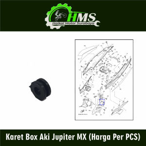 Karet Box Aki Jupiter MX (Harga Per PCS) - Karet Tempong Tepong Kempol Dup Dop Body Tutup Aki Accu