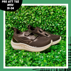 WIJAYA - Sepatu Anak PRO ATT TGZ 895V 31- 34 / Sepatu Sekolah Hitam / Sepatu Perekat Anak fashion /Sepatu Anak