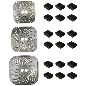 Metal Air Fryers Plate Metal Liners Square Cooking Mats Carbon Steel Air Fryers Plate Liners for Air Fryers Cooking