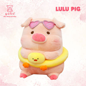 gấᴜ Bông Heo Lulu Đeo Phao Bơi Vịt gấᴜ Bông Heo Đi Biển Ôm Phao Vịt Đeo Kính
