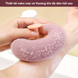 Bông tắm tẩy tế bào chết mút dính tường