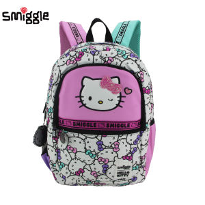 Australia smiggle original childrens schoolbag girls hello kitty modeling  shoulder backpack Kawaii  kids bags 16 inch