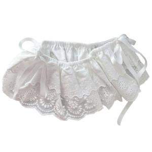 Tiered Ruffled Lace Shirt Extender for Women Elastic Waist Layering Faux Top Lower Mini Apron Skirt Underskirt Scarf