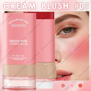Double-ended Cream Blush Stick Natural Fit Long-Lasting Makeup Waterproof Moisturizer Easy to Smudge Matte Smooth Blushes