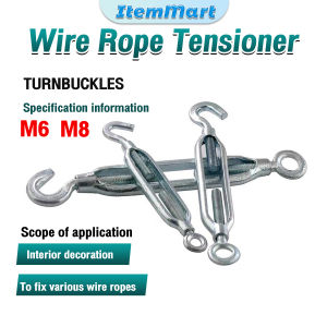 ItemMart Wire Rope Tensioner Screw Alloy Turnbuckle M6 M8