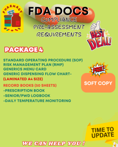PHARMACY DRUGSTORE FDA LTO REQUIREMENTS CHEAPEST PACKAGE