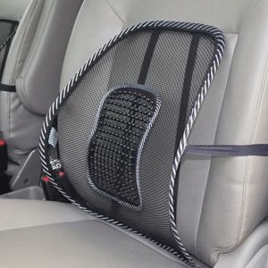 RJZ28 Mesh Car Seat Cushion Ventilated Breathable Lumbar Back Brace Massage Large Size Backrest Cushion Car Interior