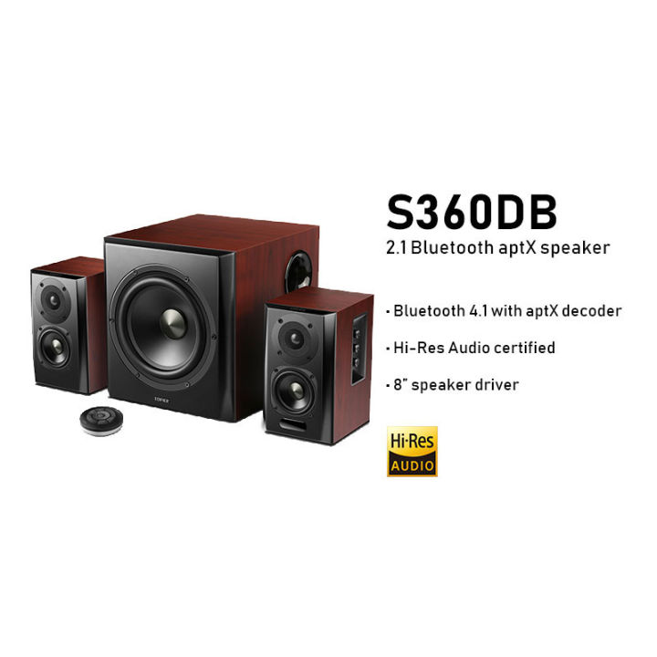 Edifier S360DB 2.1 Speaker - Bluetooth V5.1 | Hi-Res Audio | Wireless ...