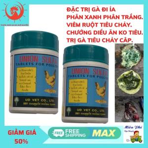 UNION SULFA Viên Dành Cho Gà Tiêu Chảy Và Các Bệnh Đường Ruột Nhanh Hiệu Quả Cho Gà Đá.Chuyên Tr.ị Gà Đi ỉa Phân Xanh Phân Trắng