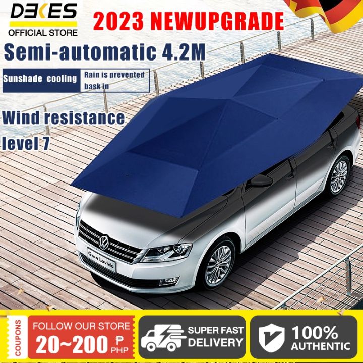 SemiAutomatic Car Sun Shade Umbrella Tent Detachable Multifunctional