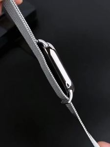 (HD1)Milanese Strap for Xiaomi Mi Band 8 NFC Accessories Replacement Metal Bracelet for Mi Band 9/10 Straps Tali Milanese untuk aksesori Xiaomi Mi Band 8 NFC gelang logam pengganti untuk tali Mi Band 9/10