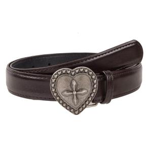 Engraved Heart Buckles Waist Belt PU Leather Design Adjustable Western Waist Strap For Women Jeans Pants Waist Decoration
