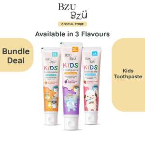 BZU BZU Kids Toothpaste Bundle Deal | Anticavity | Food Grade Ingredients