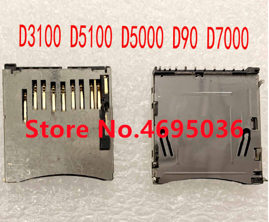 (5pcs) For Nikon D90 D3100 D5000 D5100 D7000 SD Memory Card Reader Slot  Holder Camera Replacement Repair Spare Part