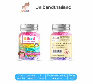 Uniband หนังยางรัดผม ไม่กินผม ไม่ดีดขาดง่าย TPU Mini Size : Pastel