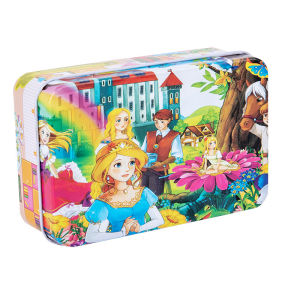 Gift Set #60s Iron Box Jigsaw Puzzle Wooden Fantastic Kids Children Toy Gift# 60片装儿童手工益智木制拼图