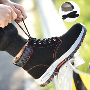 SINDBAB Safety Boots Men Safety Shoes Steel Toe Shoes Working Shoes Safety Boots Medium Cut Safety Shoes