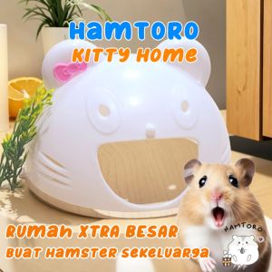 Hamtoro / Rumah Hamster / Mainan Hamster / Perlengkapan Hamster Kitty Home Rumah Hamster BESAR