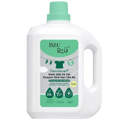 Nước Giặt Xả Cho Bé 2in1 BZU BZU Sinh Học/ Kháng Khuẩn 3L - Bibomart