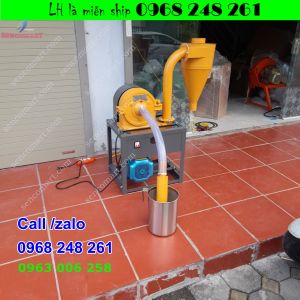 Máy nghiền bột  nghiền ngô lúa điện 220V có thể phụt thẳng cho ao cá