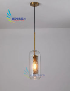 [VỪA RẺ - VỪA ĐẸP] Đèn thả chao thủy tinh dạng tổ ong HÂN BÁCH