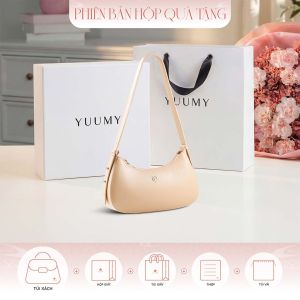 Bộ hộp quà YUUMY (Túi đeo vai nữ YUUMY YN358 + Hộp quà YHQ3T + Túi giấy YTG3T + Túi rút BVR3838 + Thiệp cảm ơn YBT1)