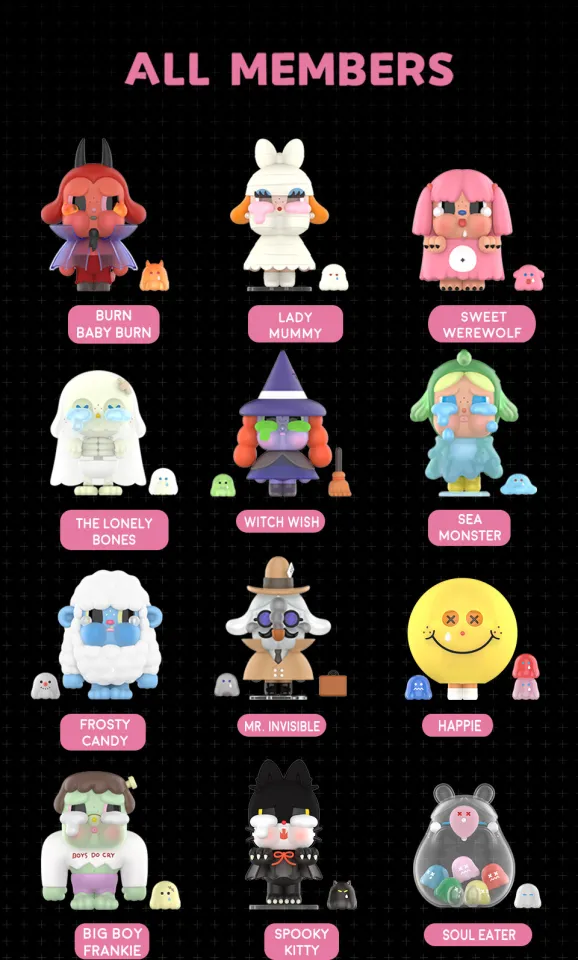 POP MART CRYBABY Monster Tears Series Figures Blind Box | Lazada