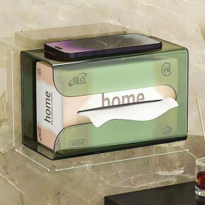 Tissue Box Stick to the Wall Neat and Tidy Paper Roller Organize Cleaning Utensils Beautiful and Durable