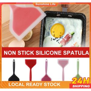 3PCS Silicon Spatula Non-stick Turners Kitchen Scraper Pro Home Cooking Utensils Wide Pizza Shovel