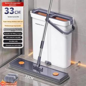 5 Seconds Self-Cleaning Flat Squeeze Mop Space-Saving Suppress And keep Dust From Flying Floor Cleaner