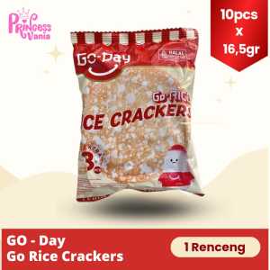 ( 1 RENTENG ) GODAY GO RICE CRACKERS SNACK BISKUIT KUE KREKER BERAS ISI 10PCS