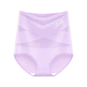 PWD0442 Underwear Postpartum Shapers Mesh Cross High Waist Body Shaper Briefs Butt Lifting Slimming Shapewear Body Shaping