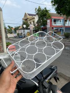 Rak / Tempat Gelas Air Mineral 12 Lubang / Pegangan Air Nampan Aqua