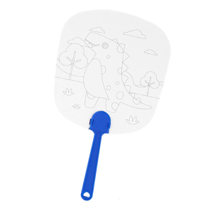 Handheld Painting Fan Creative DIY Drawing Fan Decorative Printable Fan Plastic Art Tool For DIY Craft Project