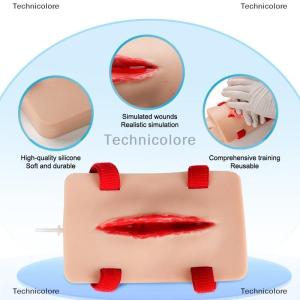 [COD] Technicolore โมดูลการฝึกฝนบาดแผลจำลองจาก PVC สำหรับโรงเรียนฝึกพยาบาลที่มีการห้ามเลือดและการฝึกปฐมพยาบาล