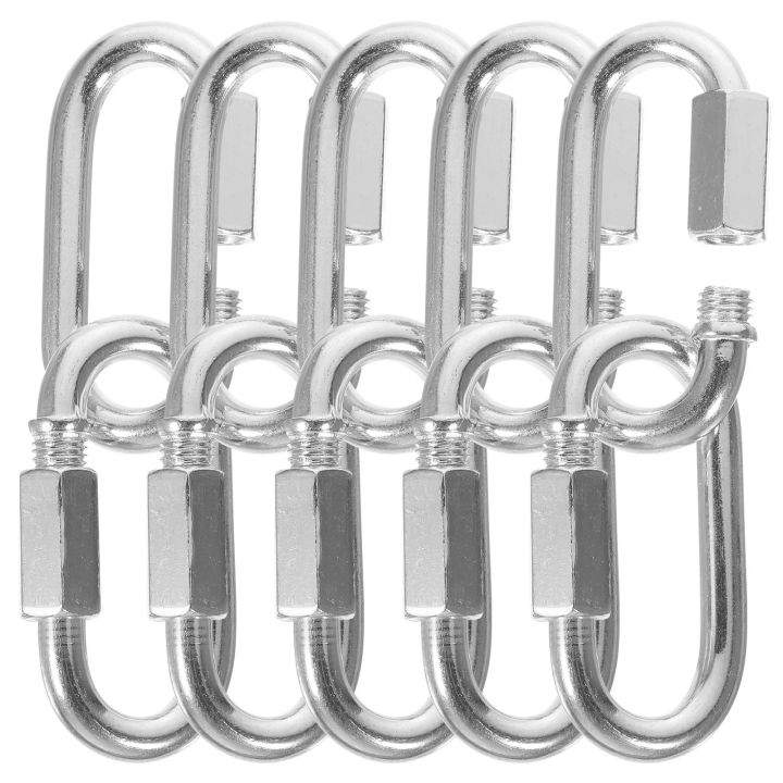 10 Pcs Carabiner Small Clip Joints Chain Link Tow Truck Quick Links ...