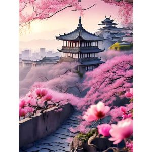 RUOPOTY Paint By Number For Adults Beginner Landscape Diy Acrylic Numbers Painting Kit For Home Wall Decor 40x50cm With Frame