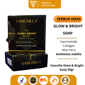 Glow & Bright Soap Vascolla Sabun Kecantikan Serpihan Serbuk Emas