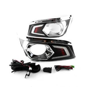 ไฟเดไลท์ fortuner ปี 2012-2014 ฝาครอบตัดหมอก มีไฟเดไลท์ led แสงขาว