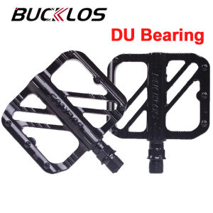 BUCKLOS Aluminium Alloy Pedal for Road Bike MTB Pedal Antislip DU Bearing Bicycle Pedals