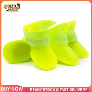 4 Cái/bộ Vật Nuôi Dog Giày Mưa Khởi Động Con Chó Con Chống Trượt Không Thấm Nước Chó Giày Cho Nhỏ Lớn Lớn Chó Chihuahua Husky S-XXL Vật Nuôi Suplies